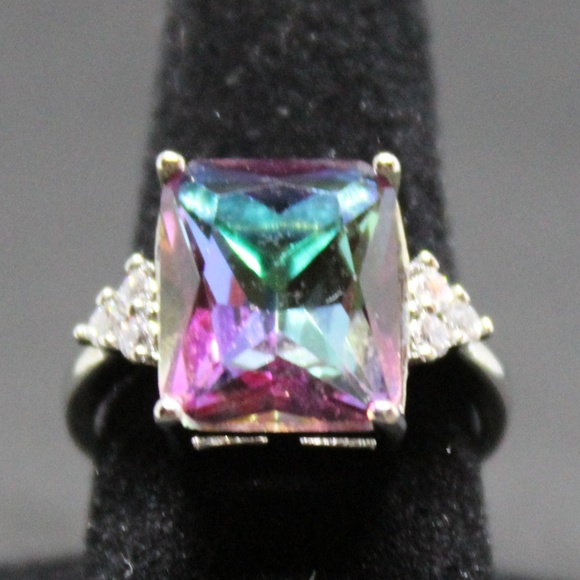 Mystic Rainbow Topaz Ring - Picture 5 of 7